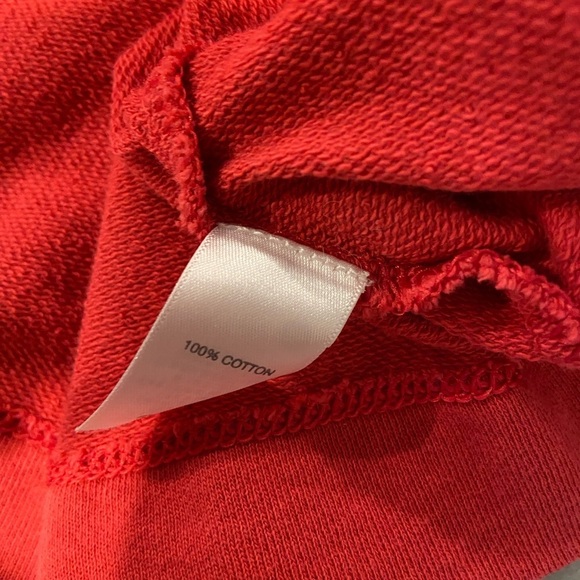 J. Jill Size M Red Pink Long Sleeve Sweatshirt Mini Dress Pockets Crew Neck - Picture 11 of 11